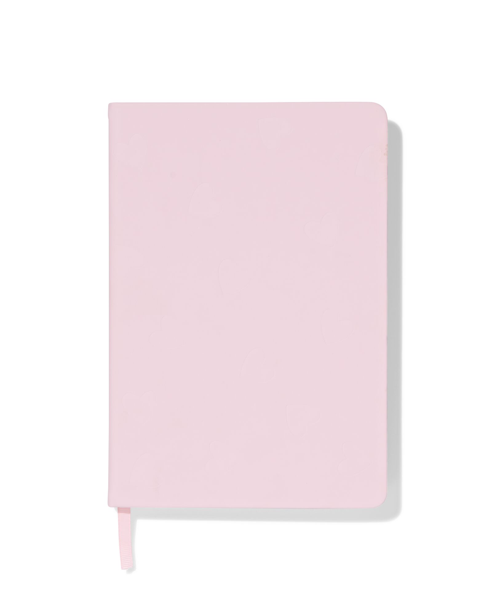 notitieboek 15x22cm hartjes roze - 14100233 - HEMA