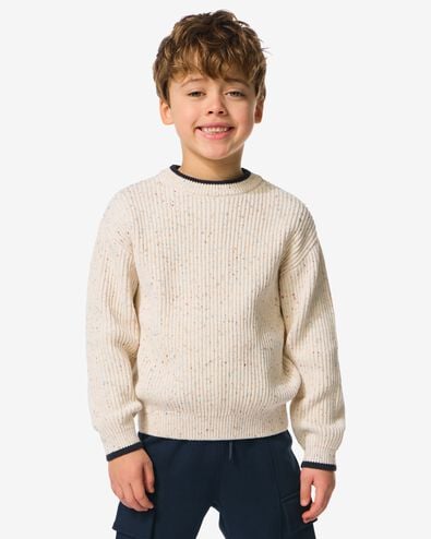 kindertrui grofgebreid ecru - 30711204ECRU - HEMA