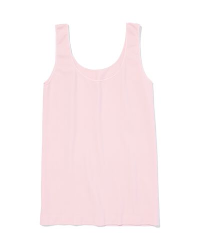 dameshemd naadloos micro brede schouderbandjes lichtroze lichtroze - 19602980LIGHTPINK - HEMA