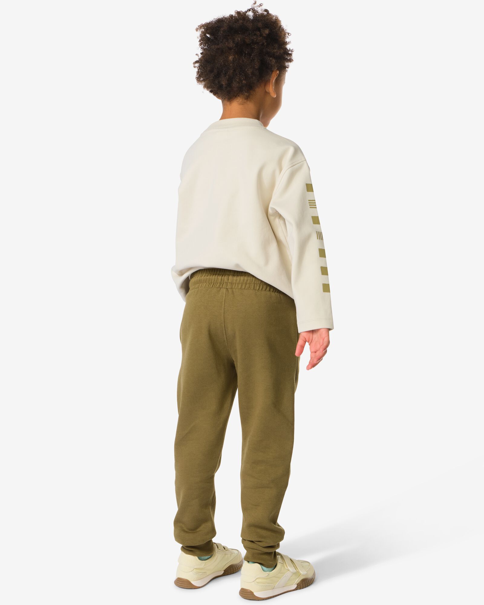 kinderbroek sweatstof olijf olijf - 30710620OLIVE - HEMA