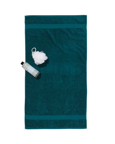 serviette de bain - 60x110 cm - qualité épaisse - vert foncé vert foncé serviette 60 x 110 - 5220014 - HEMA