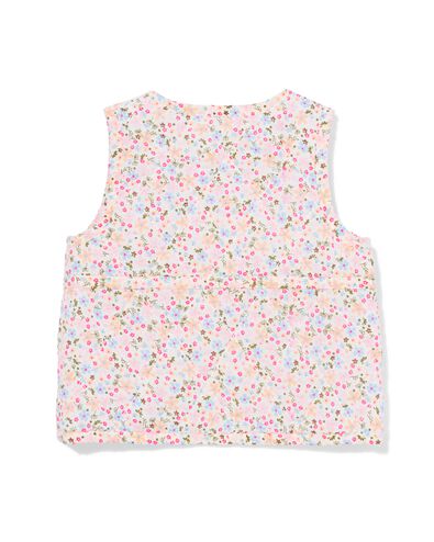 omkeerbare babygilet bloemen  blauw blauw - 33063770BLUE - HEMA