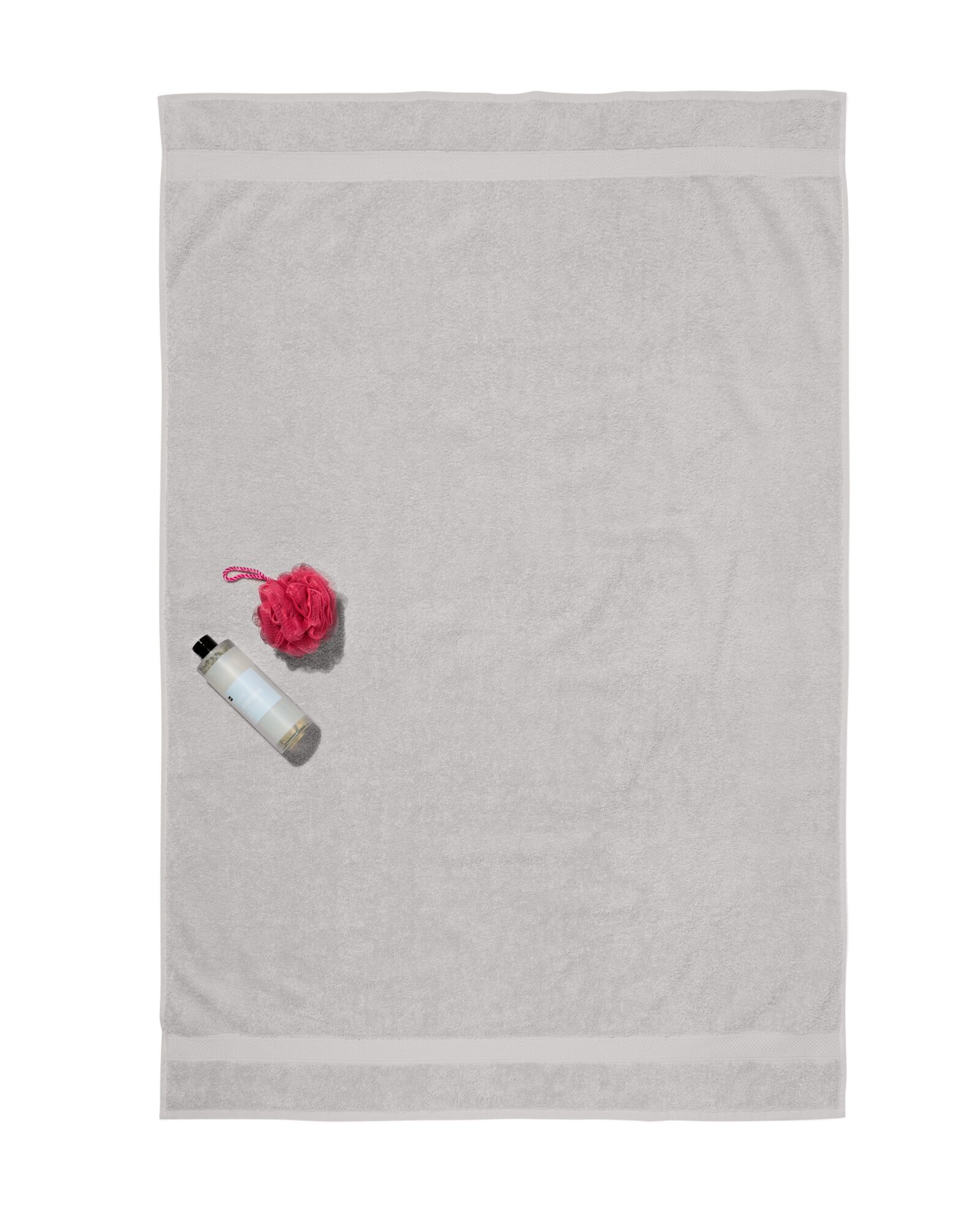 Badetuch, 100 x 150 cm, schwere Qualit&auml;t, hellgrau - 5230076 - HEMA