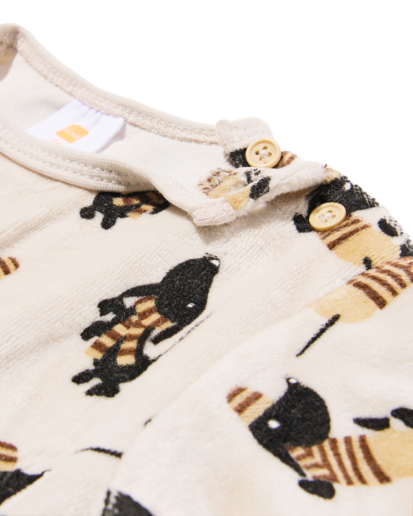 Takkie Newborn-Sweater, Velours hellgrau hellgrau - 33434620LIGHTGREY - HEMA