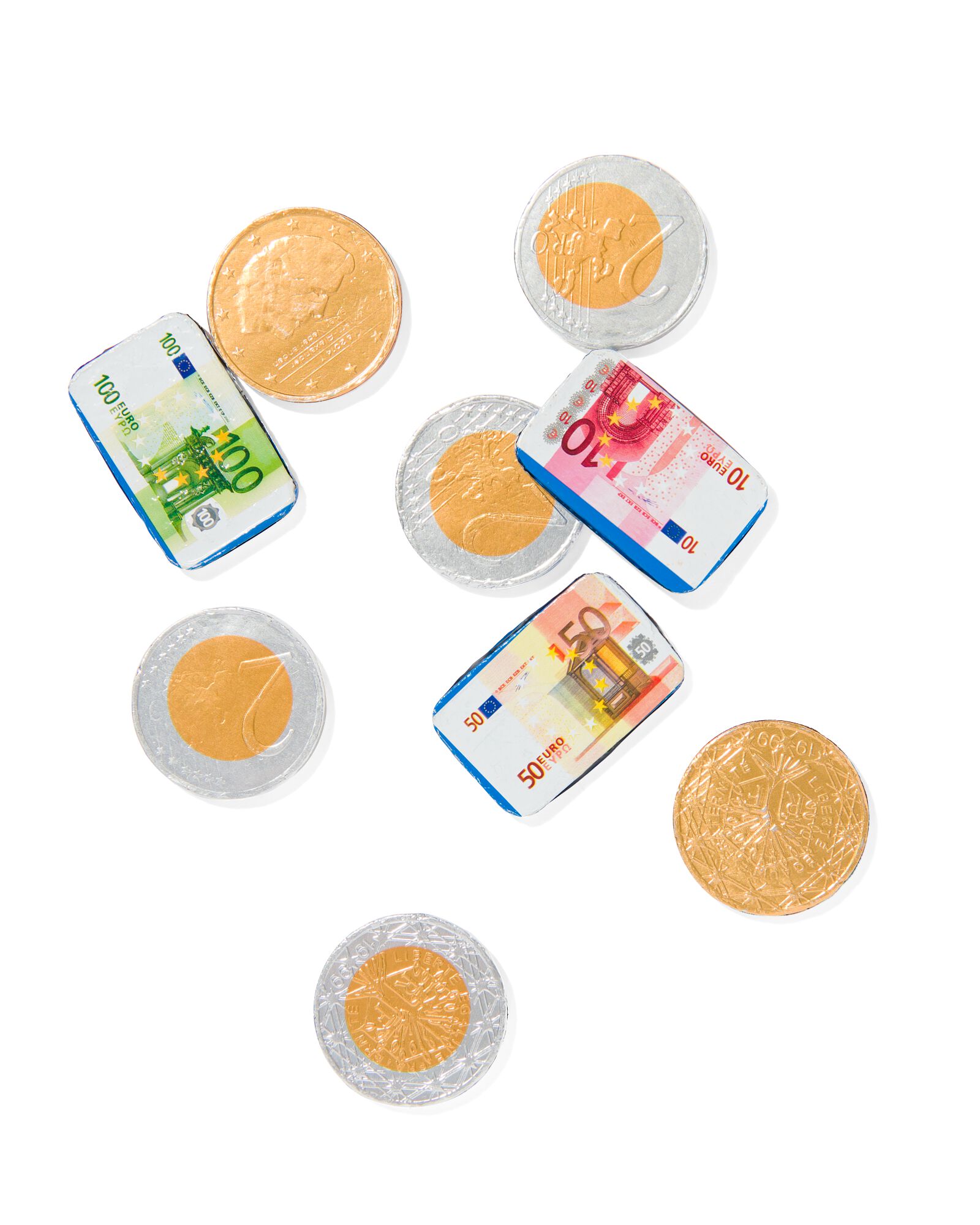 chocolade geld in netje - 24472233 - HEMA