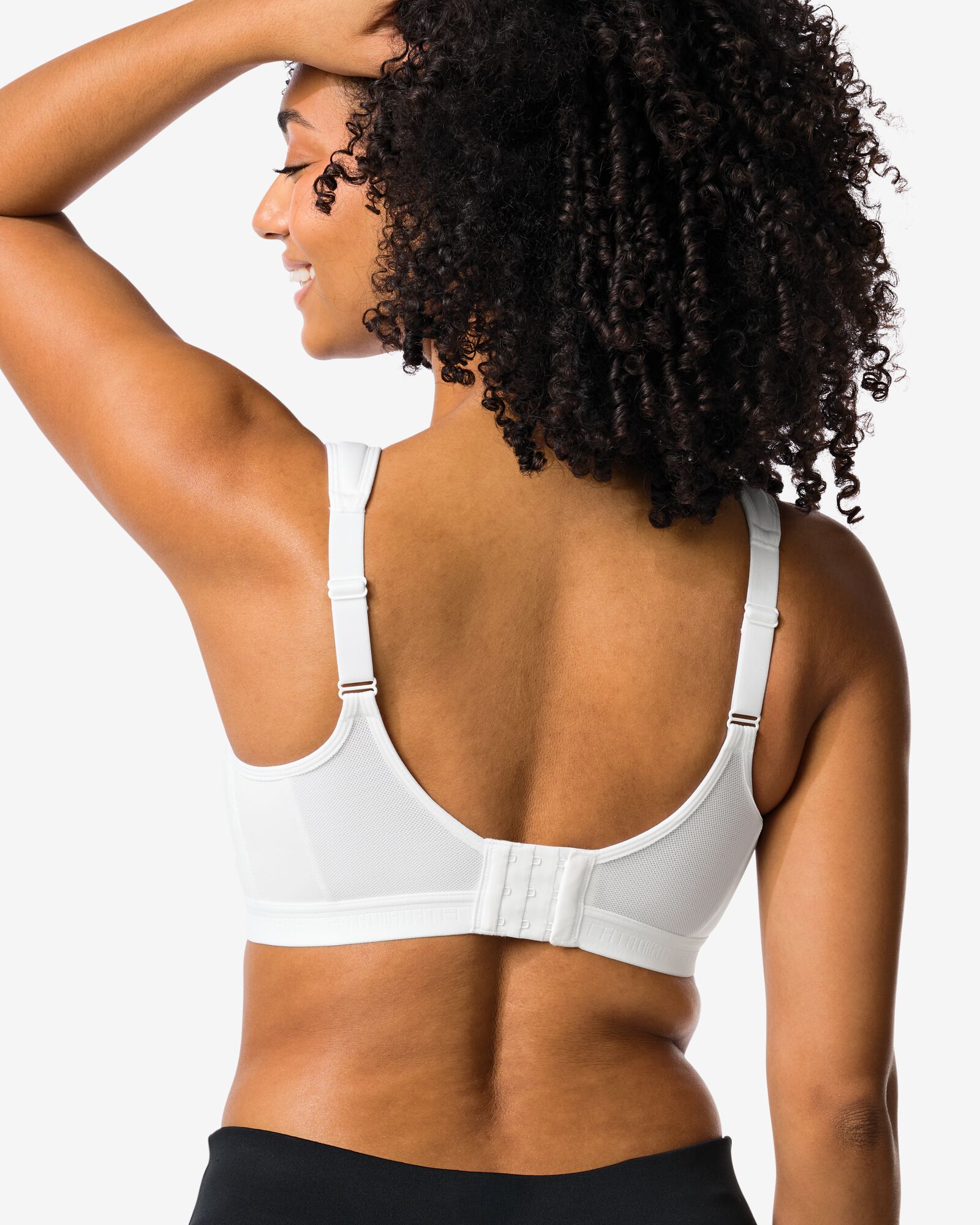soutien-gorge de sport non pr&eacute;form&eacute; maintien robuste sans armatures blanc blanc - 21701202WHITE - HEMA
