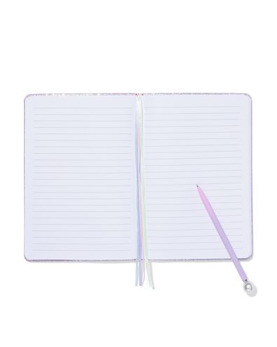 carnet de notes A5 lign&eacute; paillettes - 14102206 - HEMA