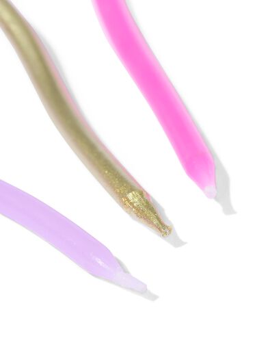 bougies de gâteau torsadées roses lot de 10 - 14250185 - HEMA