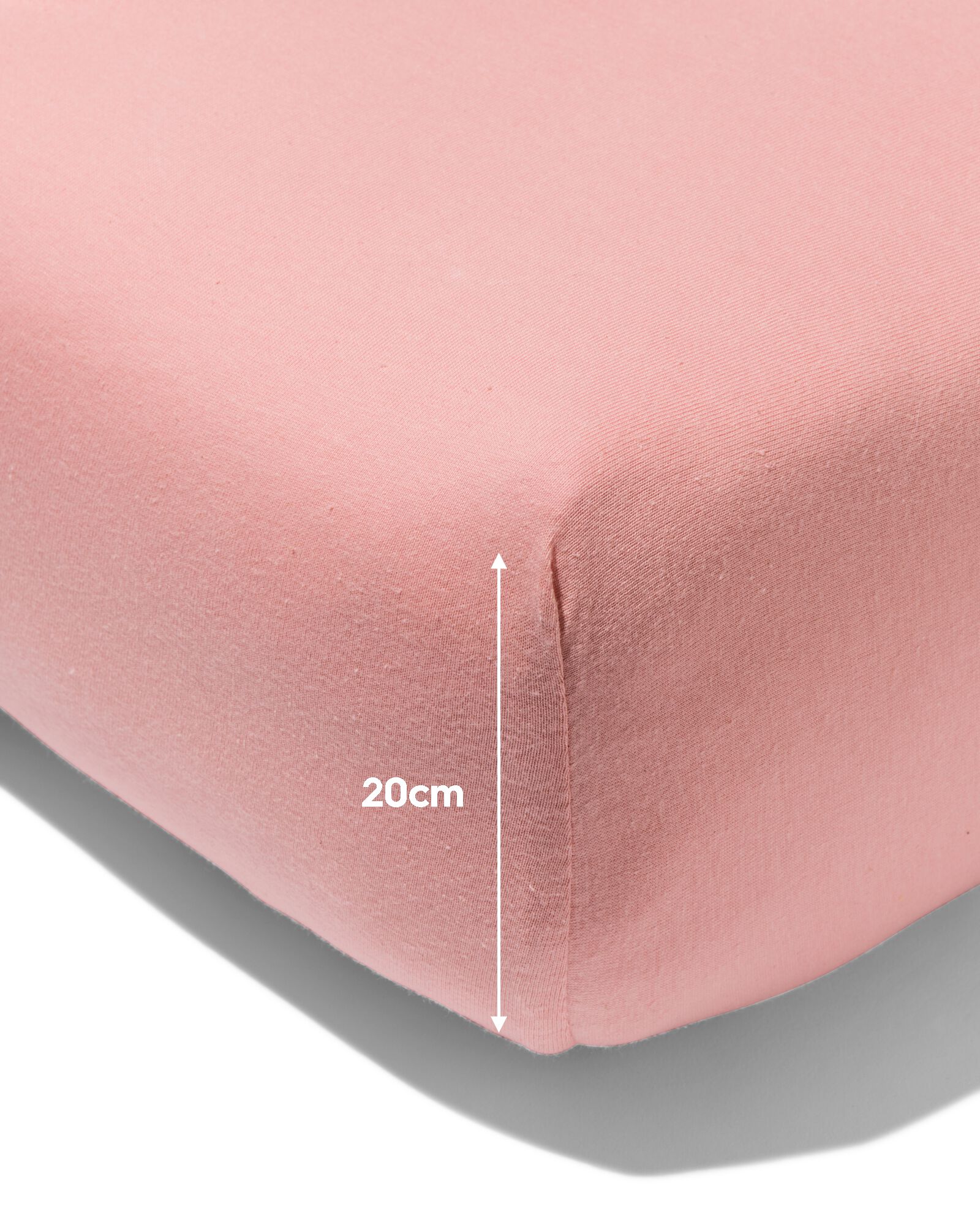 drap-housse enfant jersey 70x150 rose - 5180004 - HEMA