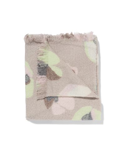plaid 130x150 cm aspect laine fleurs  - 7326023 - HEMA