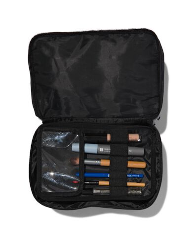 beautycase avec organiseur noir 17x25x15 - 11890613 - HEMA