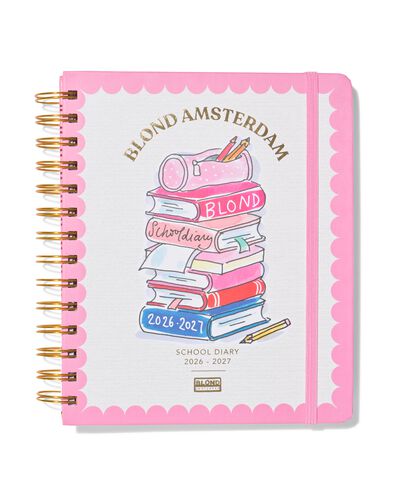 agenda scolaire Blond Amsterdam 2026-2027 15,5x19cm - 14904705 - HEMA