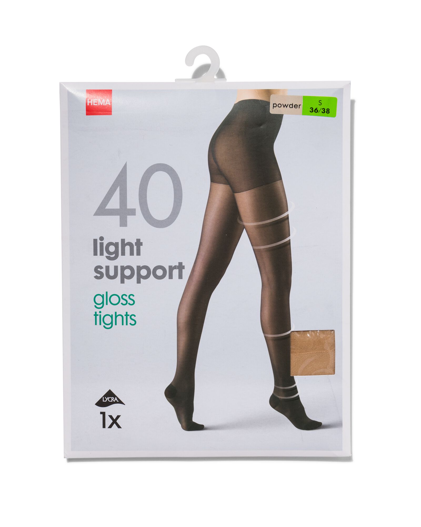 gl&auml;nzende Strumpfhose Light Control, 40 Denier puder puder - 1000000950 - HEMA