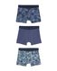 3 boxers enfant coton stretch - rayures bleu - 19210580BLUE - HEMA