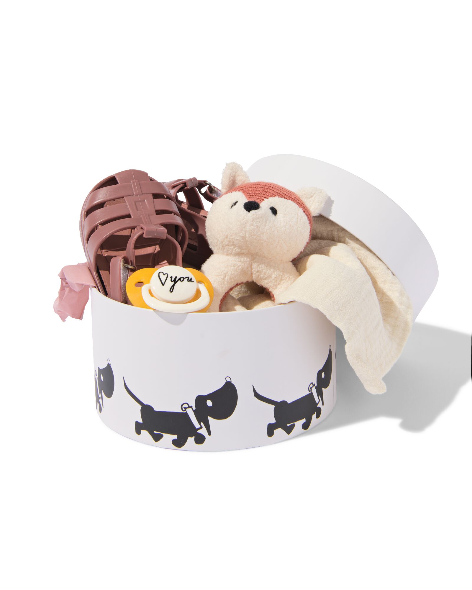 Takkie cadeaudoos ⌀16.5x9cm rond  - 14700559 - HEMA