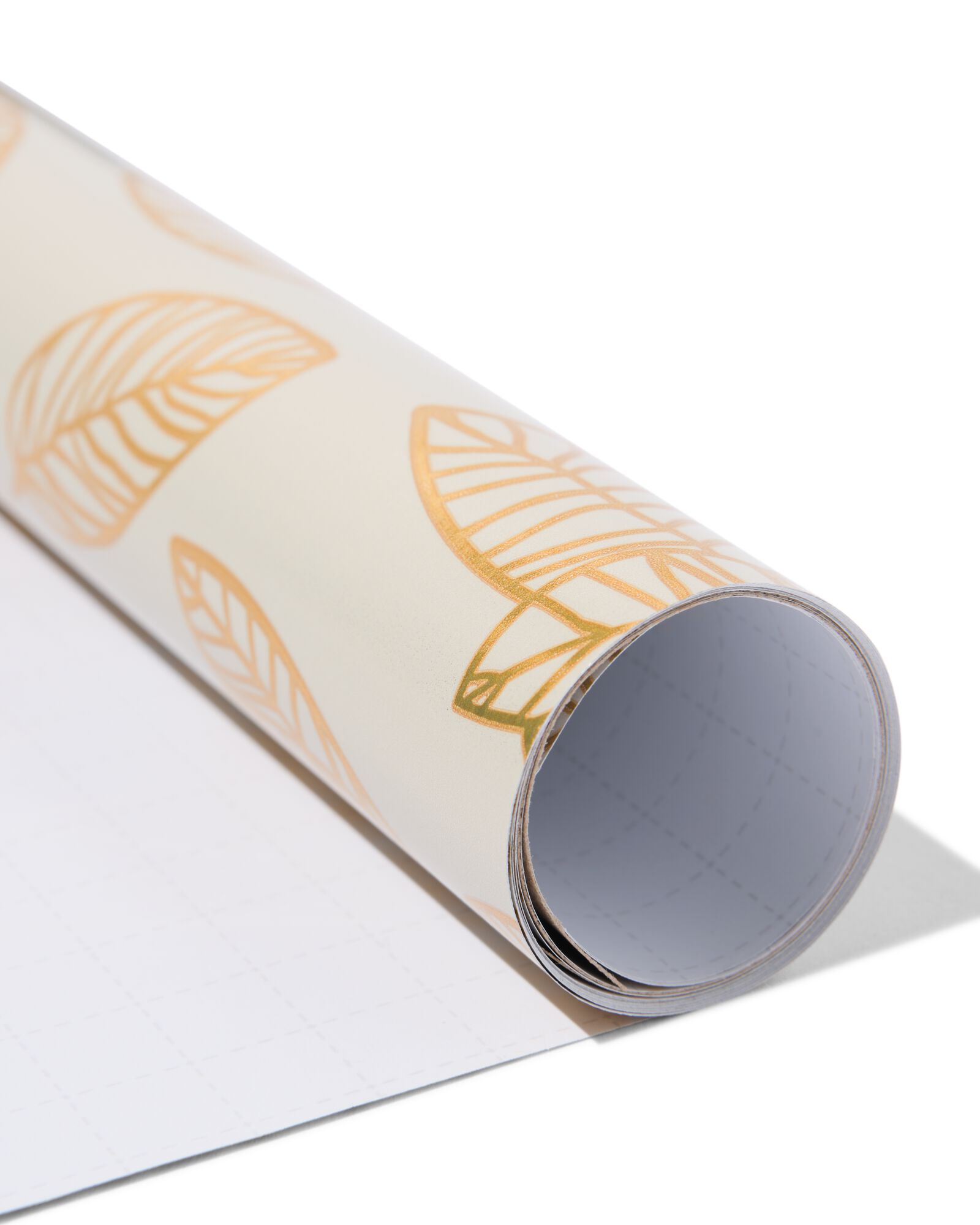 papier cadeau 200 x 70 cm feuilles dor&eacute; - 14701192 - HEMA