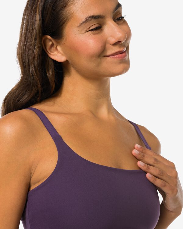 haut non pr&eacute;form&eacute; sans armatures - ultimate comfort violet fonc&eacute; violet fonc&eacute; - 21801083DARKPURPLE - HEMA