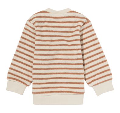 Newborn-Sweatshirt, Frottee, Streifen ecru - 1000029157 - HEMA