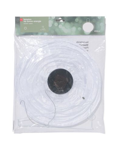 lampion de jardin solaire &Oslash;28cm blanc - 41810285 - HEMA