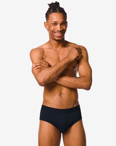 3er-Pack Herren-Slips blau blau - 1000010352 - HEMA