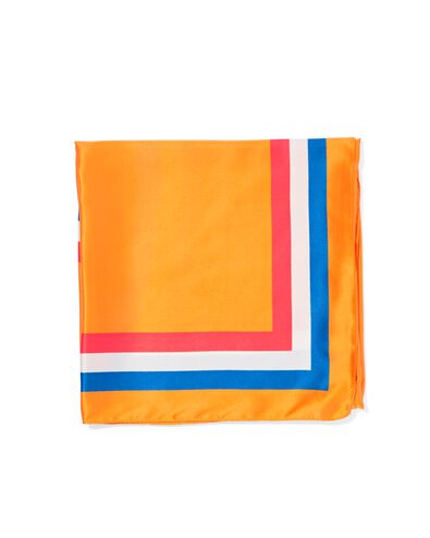 Satinschal, orange, 80 x 80 cm - 25210060 - HEMA