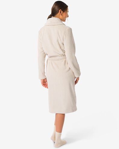 Damenbademantel Rippfleece  beige - 23401320BEIGE - HEMA