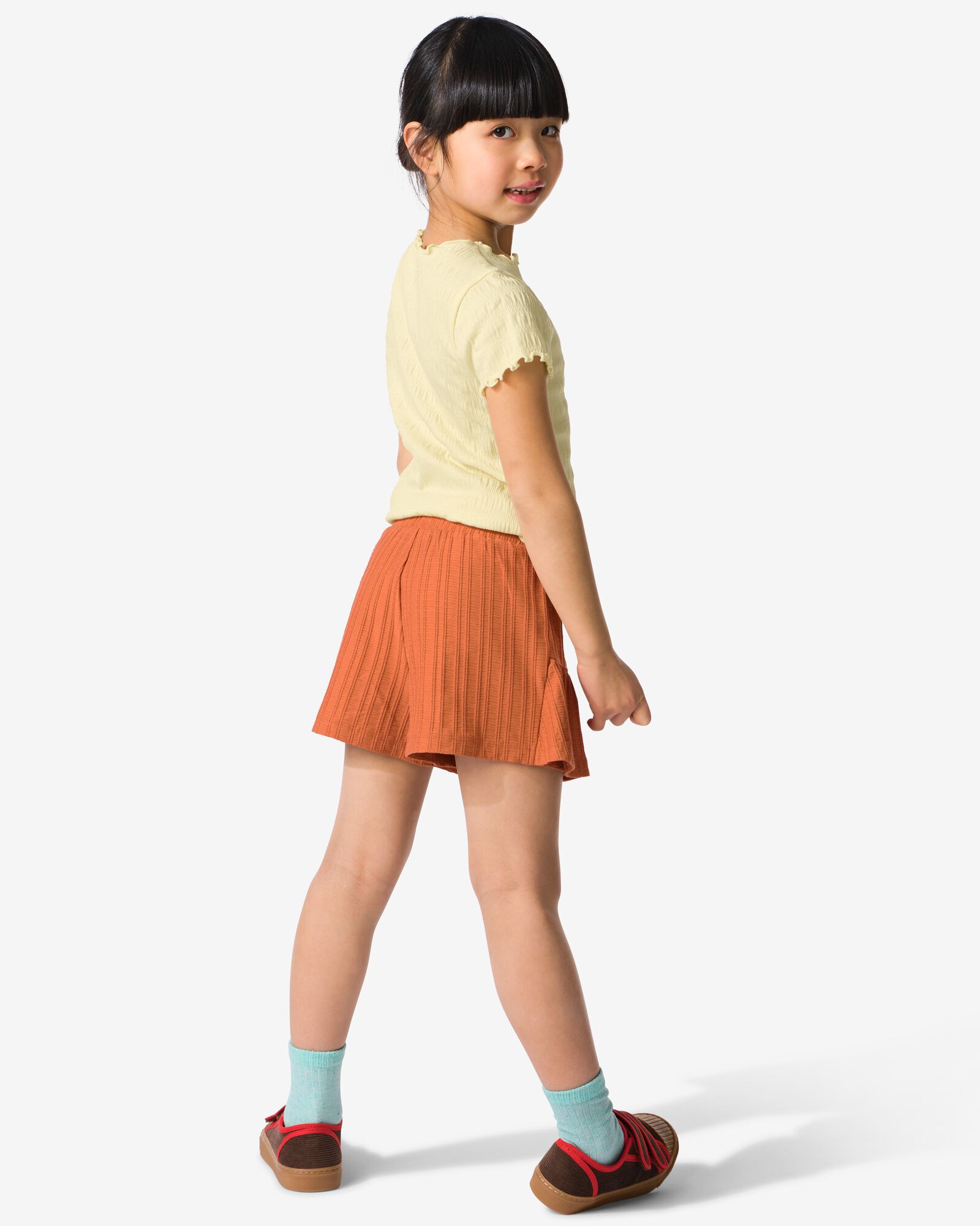 Kinderhosenrock in A-Linie aus Rippenstrick braun braun - 30849626BROWN - HEMA