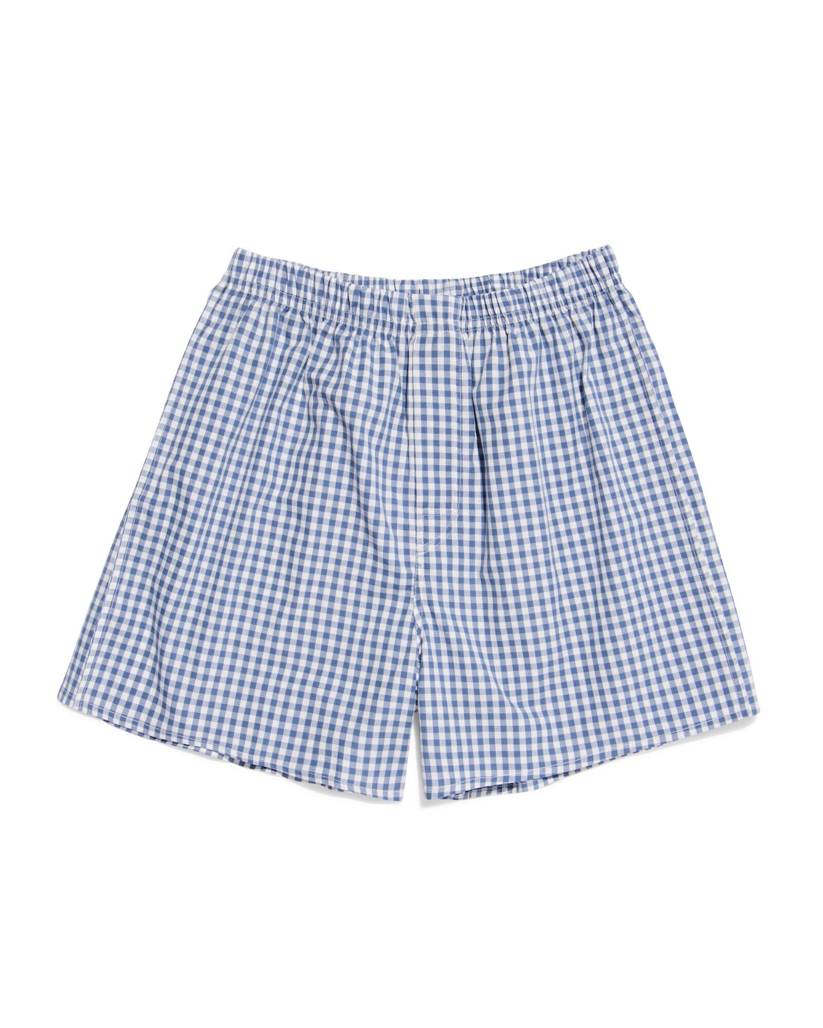 caleçon ample homme blocs bleu bleu - 19190490BLUE - HEMA