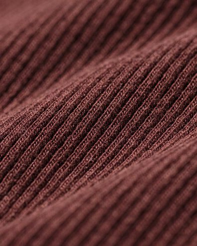 newborn meegroei overslag body rib  donkerbruin - 33430020DARKBROWN - HEMA