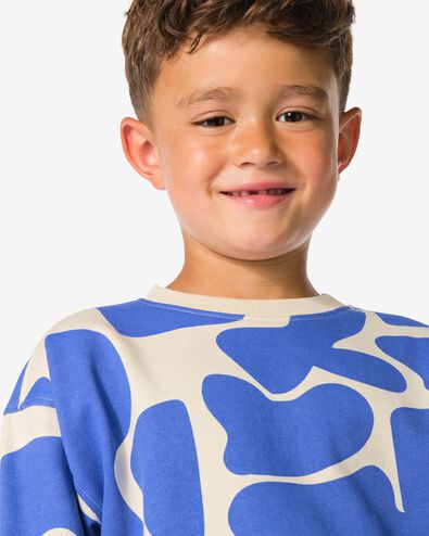 Kindersweater abstrakt blau - 30704229BLUE - HEMA