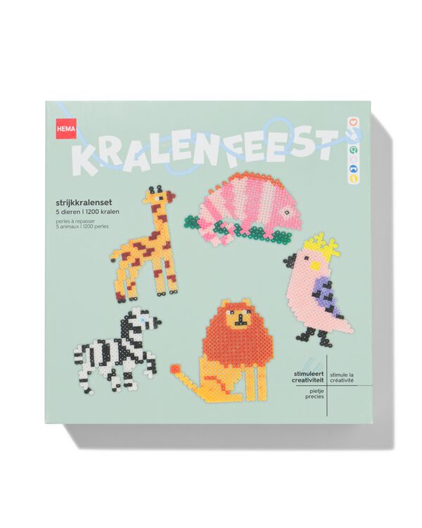 strijkkralen set dieren - 15900411 - HEMA