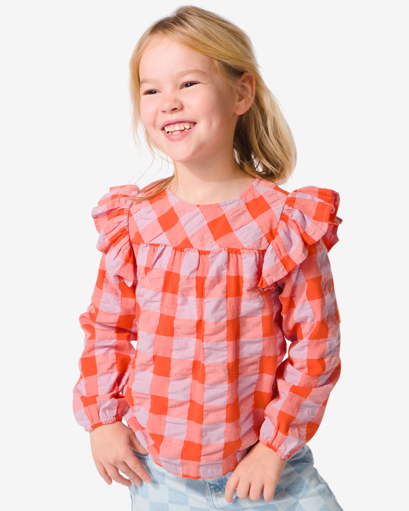 hema chemise enfant avec volant violet (violet)