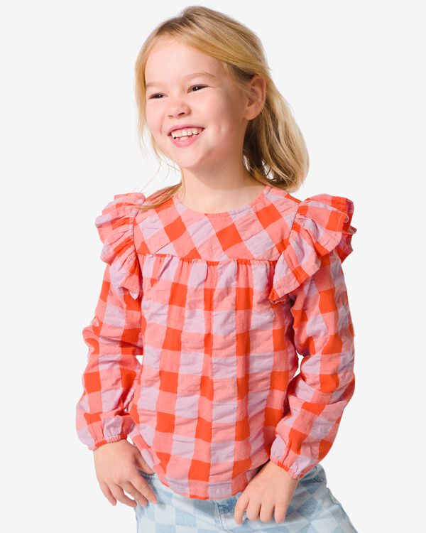 chemise enfant avec volant violet - 30835205PURPLE - HEMA