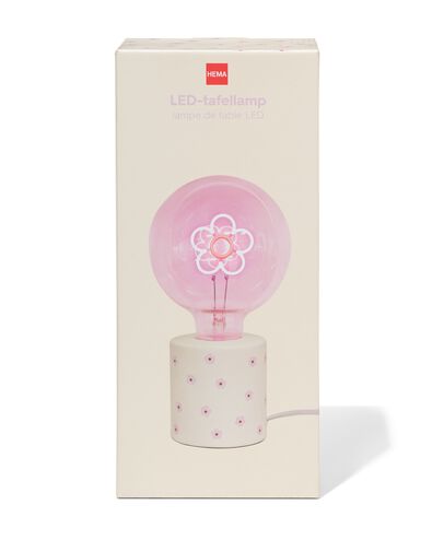 lampe led 12,5x12,5x23cm fleur - 61104541 - HEMA