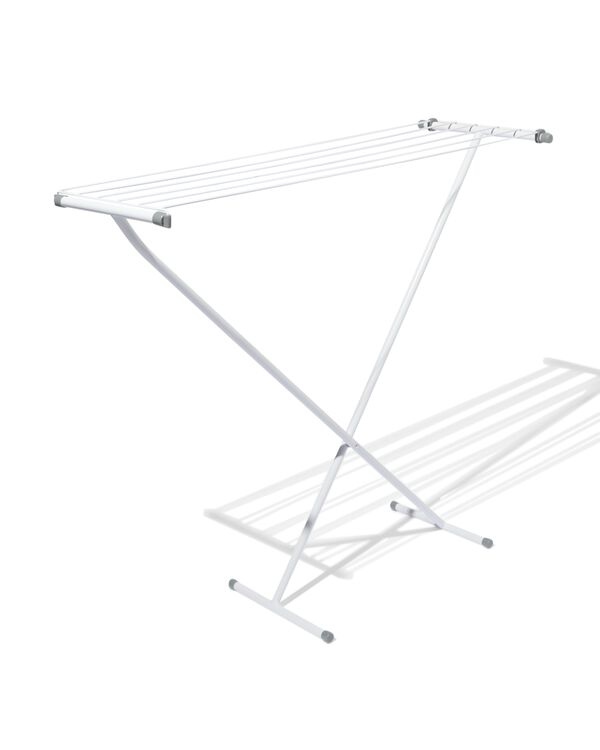 W&auml;schest&auml;nder 111 x 32 cm, schmal, Metall wei&szlig; - 20500226 - HEMA