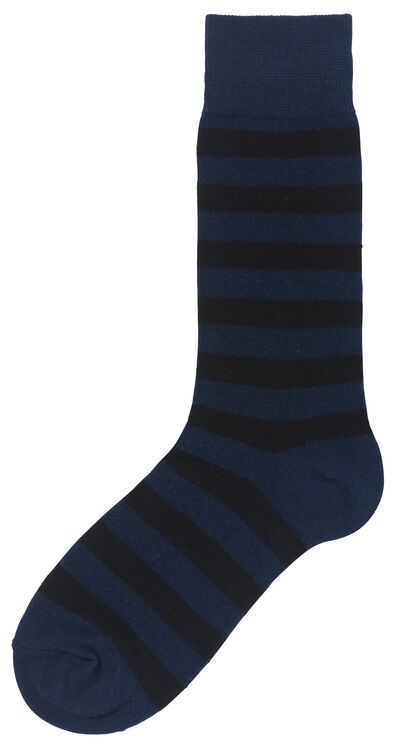 2 paires de chaussettes homme avec coton bleu foncé 39/42 - 4180041 - HEMA