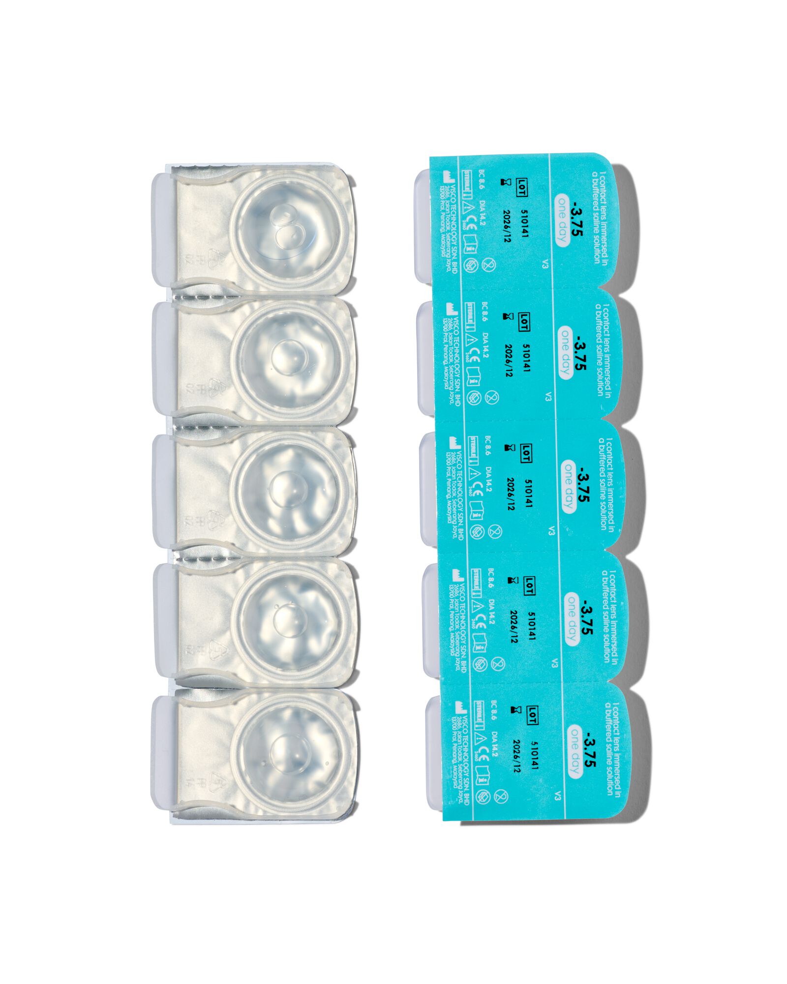 10&nbsp;lentilles de contact journali&egrave;res souples -3.75 - 11973251 - HEMA