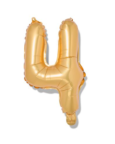 Folienballon 4 gold 4 - 14200269 - HEMA