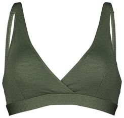 dames bikinitop zonder beugel - glitters groen groen - 1000027478 - HEMA