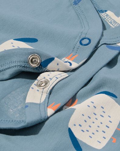 body coton bio extensible avec oies bleu - 33311130BLUE - HEMA