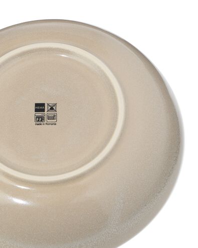 assiette creuse Puur &Oslash; 22 cm gla&ccedil;ure r&eacute;active beige - 9650173 - HEMA