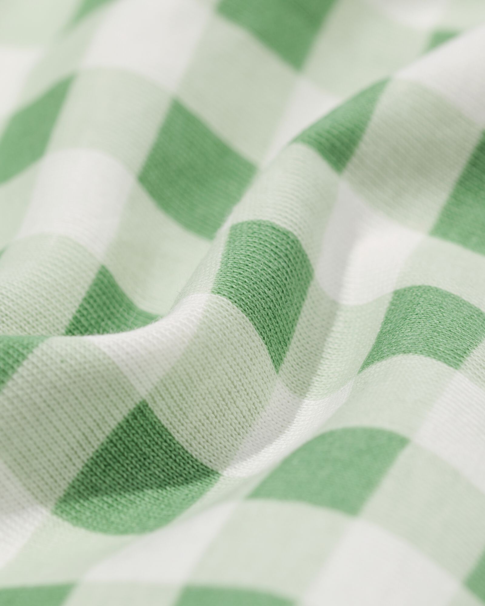 Damen-Kurz-Pyjama aus Jersey kariert gr&uuml;n gr&uuml;n - 23401560GREEN - HEMA