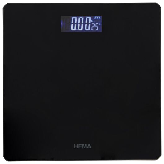 pèse-personne digital noir - 80310036 - HEMA