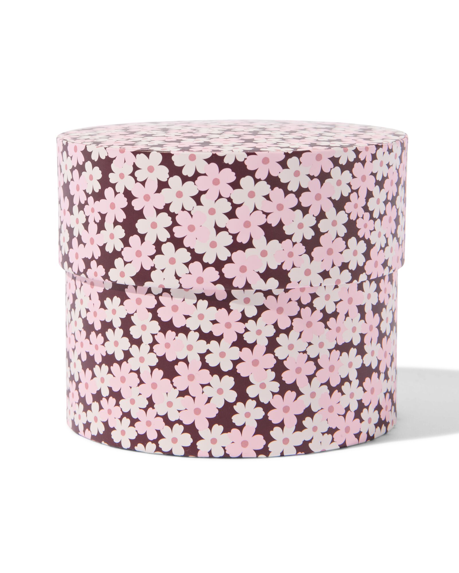 Runde Schachtel S, ⌀ 11 &times; 9 cm, Pappe, Blumen - 14700581 - HEMA