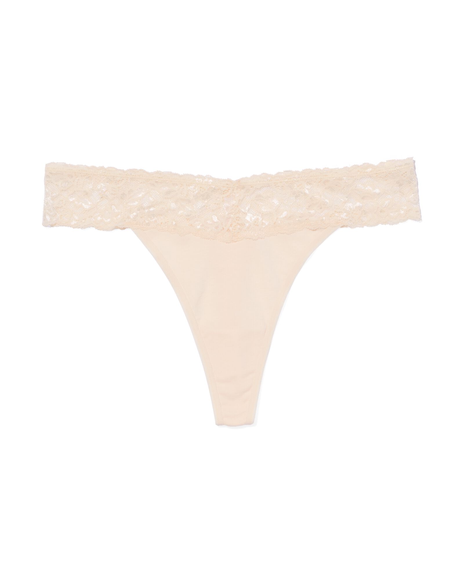 string femme coton avec dentelle rose p&acirc;le - 19620903LIGHTPINK - HEMA