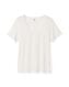 Damen-T-Shirt Danila, mit Bambus weiß M - 36331382 - HEMA
