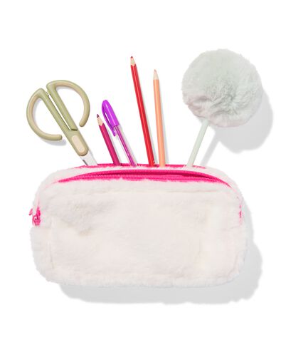 trousse &agrave; double fermeture &eacute;clair fluffy - 14450130 - HEMA