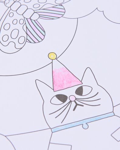 cahier de coloriage AA animaux de la f&ecirc;te - 15900421 - HEMA