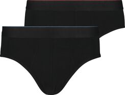 2 slips homme coton real lasting noir noir - 1000018781 - HEMA