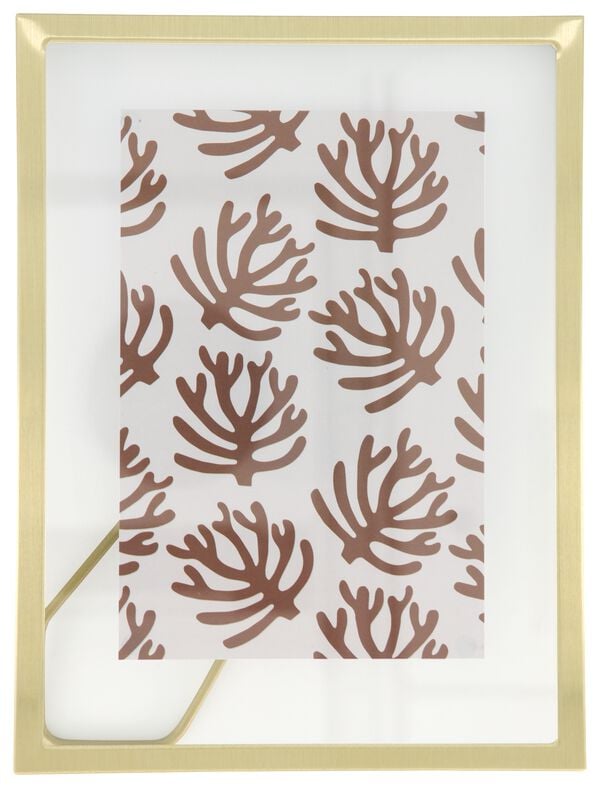 cadre photo flottant m&eacute;tal 15x20 or - 13622017 - HEMA